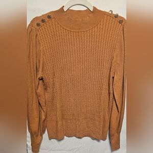 Cable Knit Rust Sweater